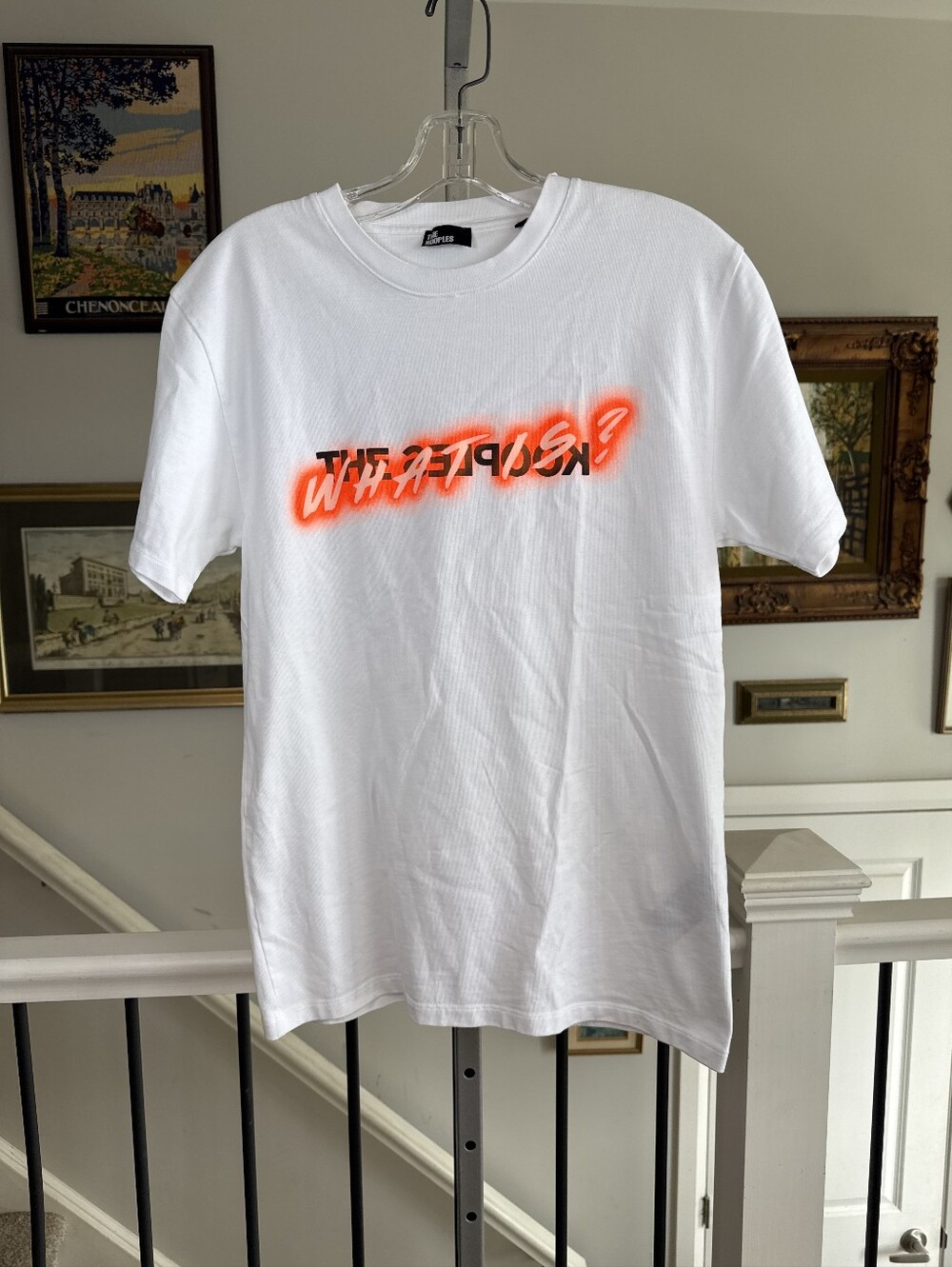 The Kooples What Is Neon White T-Shirt Heavyweight Cotton Tee Small